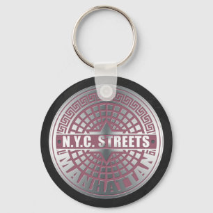 Manhole Covers Manhattan Key Ring