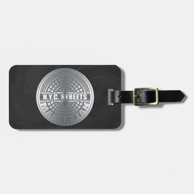 Manhole Covers Manhattan Luggage Tag (Front Horizontal)