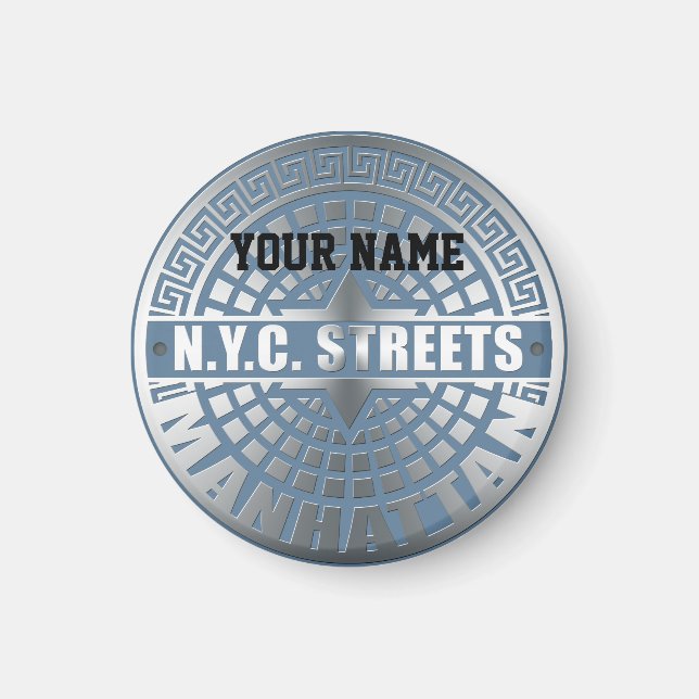Manhole Covers Manhattan Magnet (Front)