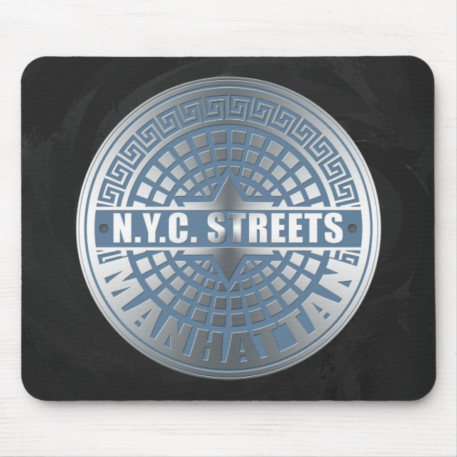 Manhole Covers Manhattan Mouse Mat (Front)