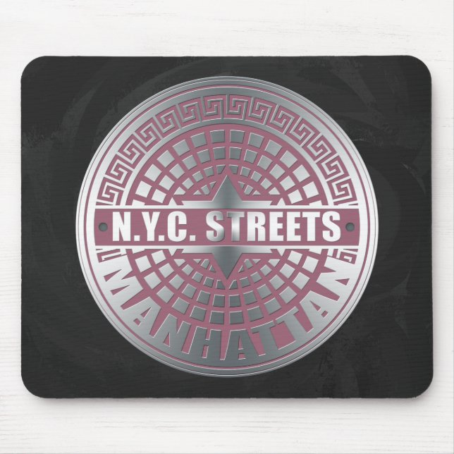 Manhole Covers Manhattan Mouse Mat (Front)