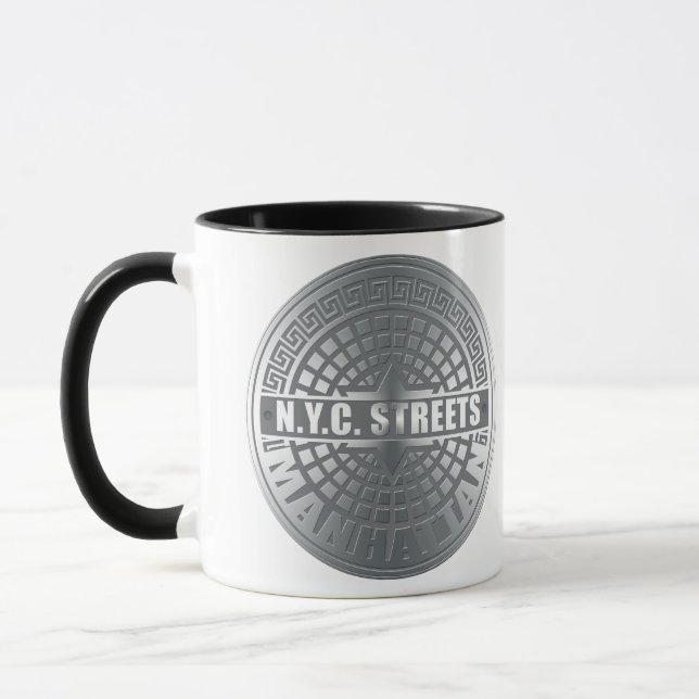 Manhole Covers Manhattan Mug (Left)