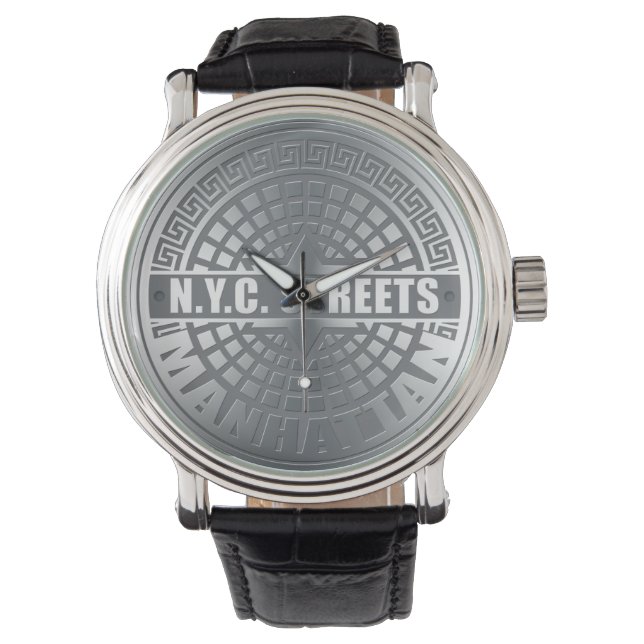 Manhole Covers Manhattan Watch (Front)