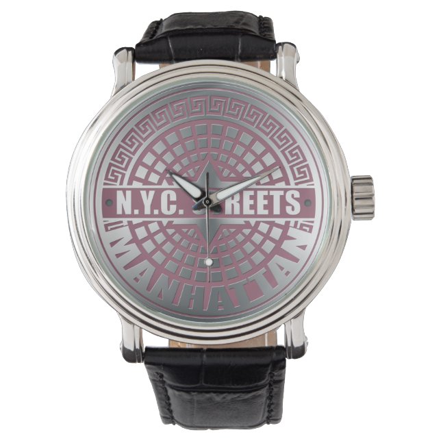 Manhole Covers Manhattan Watch (Front)