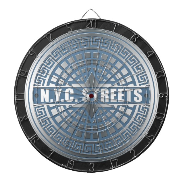 Manhole Covers NYC Dartboard (Front)
