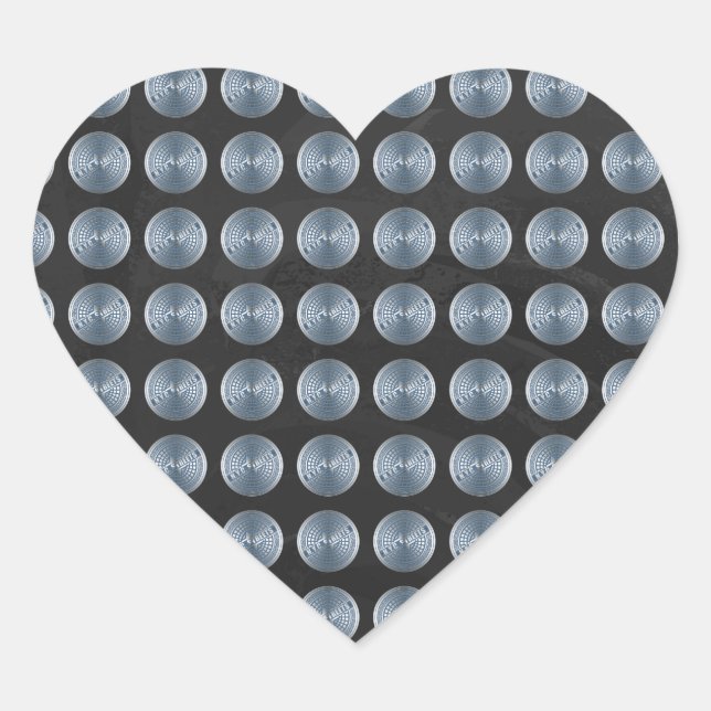 Manhole Covers NYC Heart Sticker (Front)