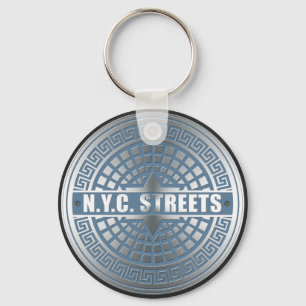 Manhole Covers NYC Key Ring