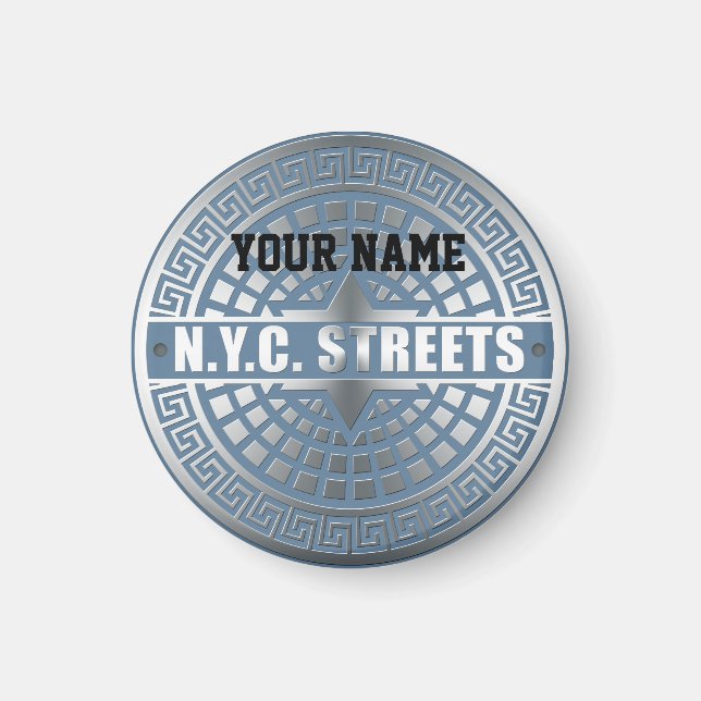 Manhole Covers NYC Magnet (Front)