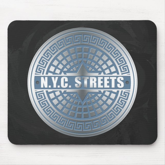 Manhole Covers NYC Mouse Mat (Front)