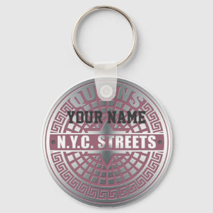Manhole Covers Queens Key Ring