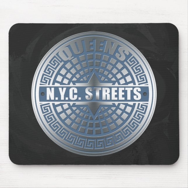 Manhole Covers Queens Mouse Mat (Front)