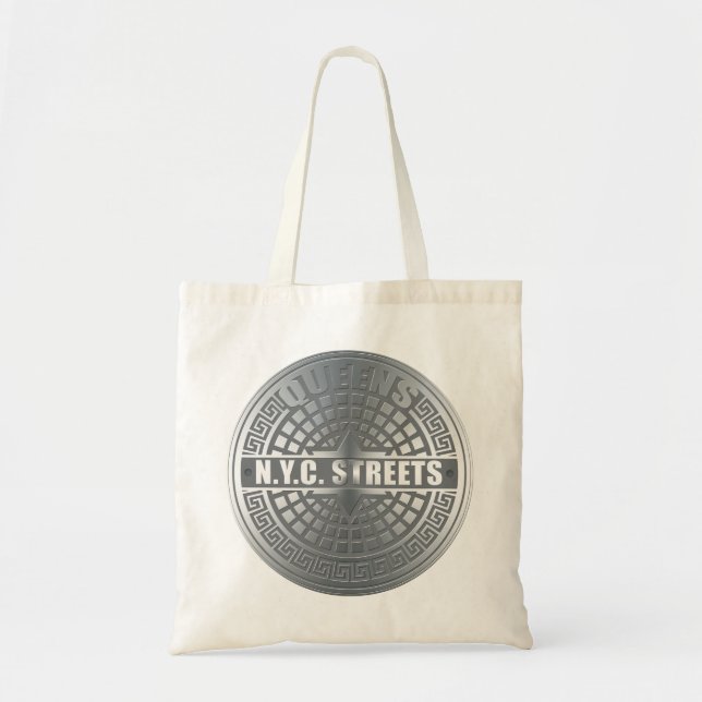 Manhole Covers Queens Tote Bag (Front)