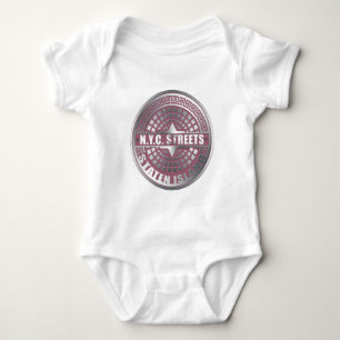 Manhole Covers Staten Island Baby Bodysuit