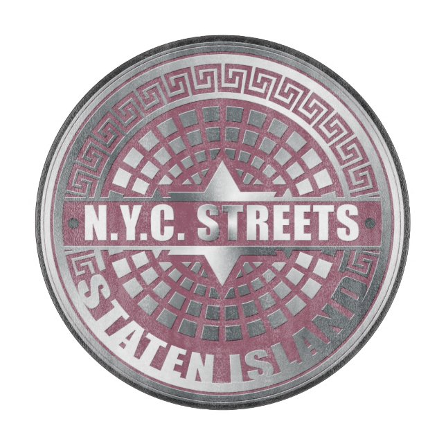 Manhole Covers Staten Island Cutting Board (Front)