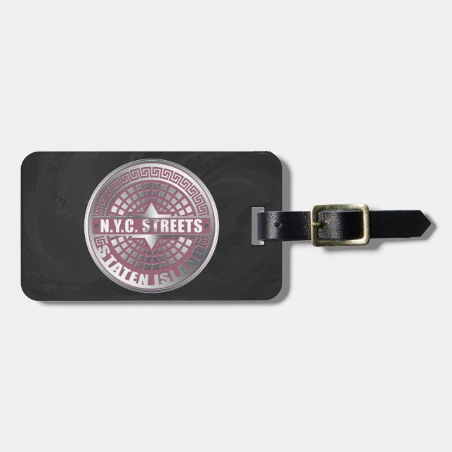 Manhole Covers Staten Island Luggage Tag (Front Horizontal)
