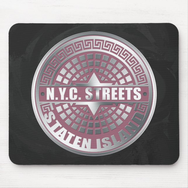 Manhole Covers Staten Island Mouse Mat (Front)