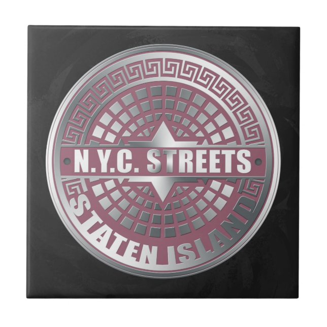 Manhole Covers Staten Island Tile (Front)