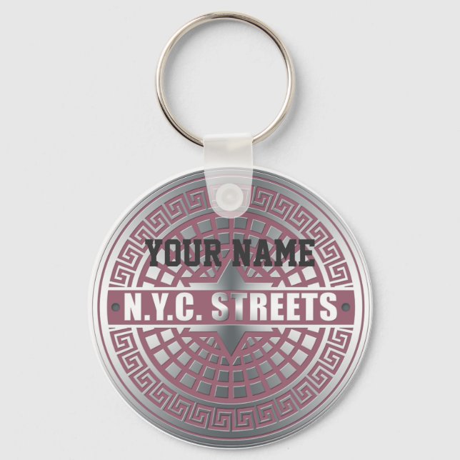 Manhole CoversNYC Key Ring (Front)