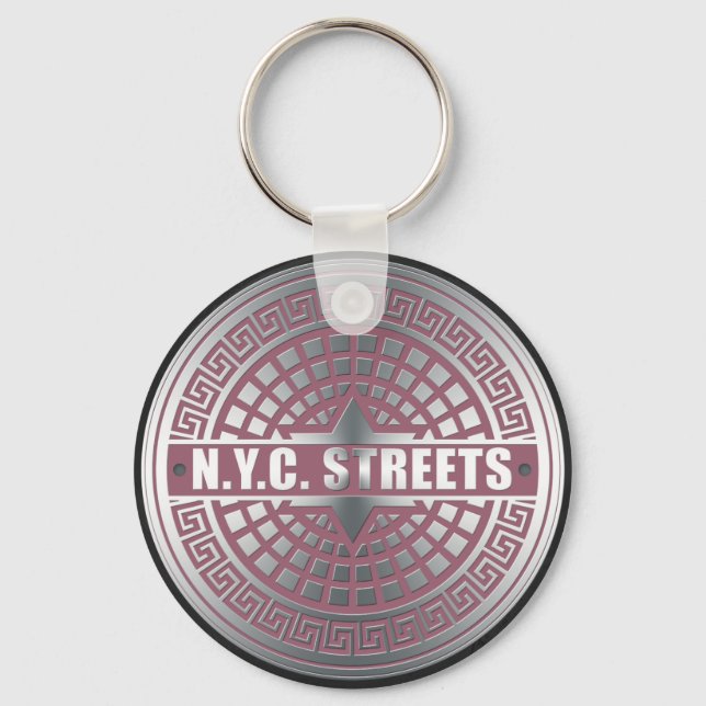 Manhole CoversNYC Key Ring (Front)