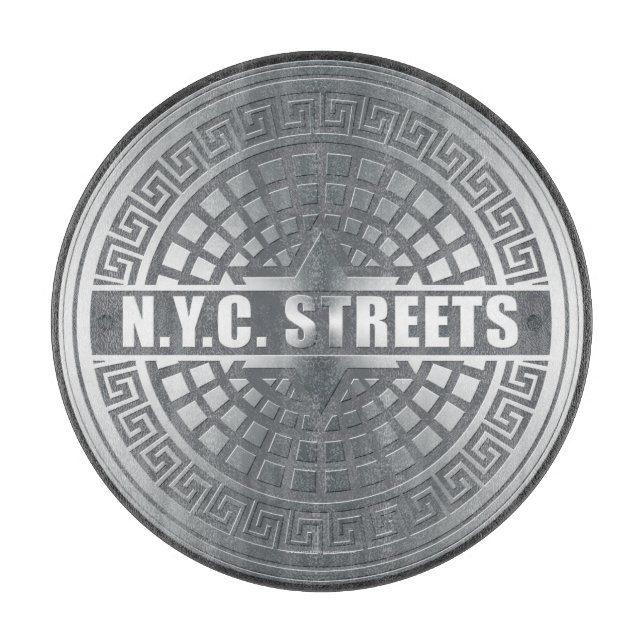 Manhole NYC Cutting Board (Front)