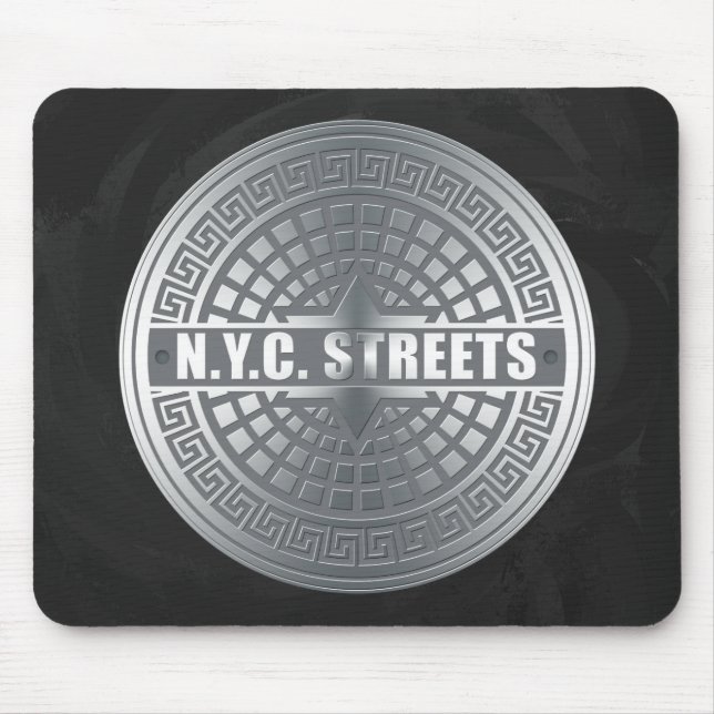 Manhole NYC Mouse Mat (Front)