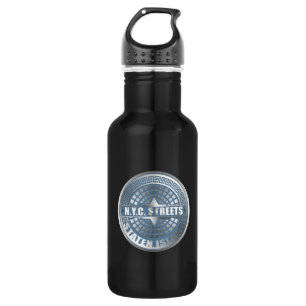 Manhole Staten Island Blue 532 Ml Water Bottle