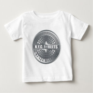 Manhole Staten Island Grey Baby T-Shirt