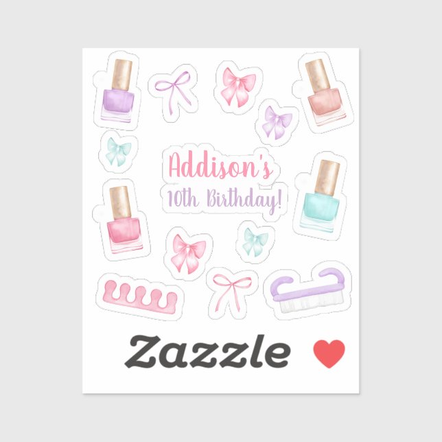 Mani-Pedi Party Manicure Pedicure Nail Polish (Sheet)