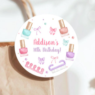 Mani-Pedi Party Manicure Pedicure Nail Polish Favour Tags