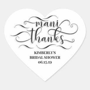 Mani Thanks - Thank You Heart Sticker