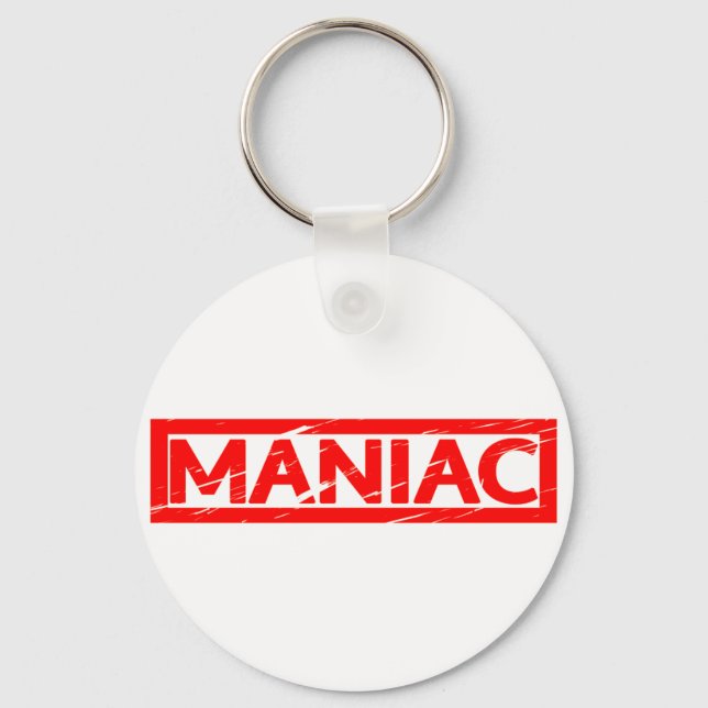 Maniac Stamp Key Ring (Front)