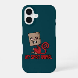 Maniacal Masked Monkey Spirit Animal iPhone 16 Case