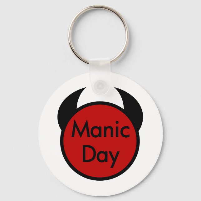 Manic Day Key Ring (Front)