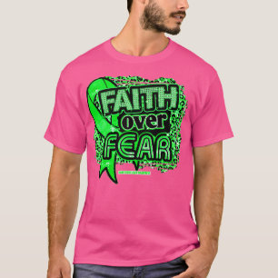 Manic Depression Awareness Ribbon Faith Over Fear  T-Shirt