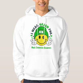 Manic Depression Awareness Ribbon Support Gifts Hoodie
