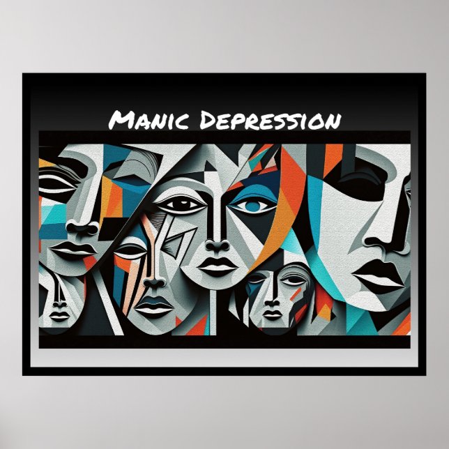 Manic Depression Print, Value Poster Paper (Matte) (Front)