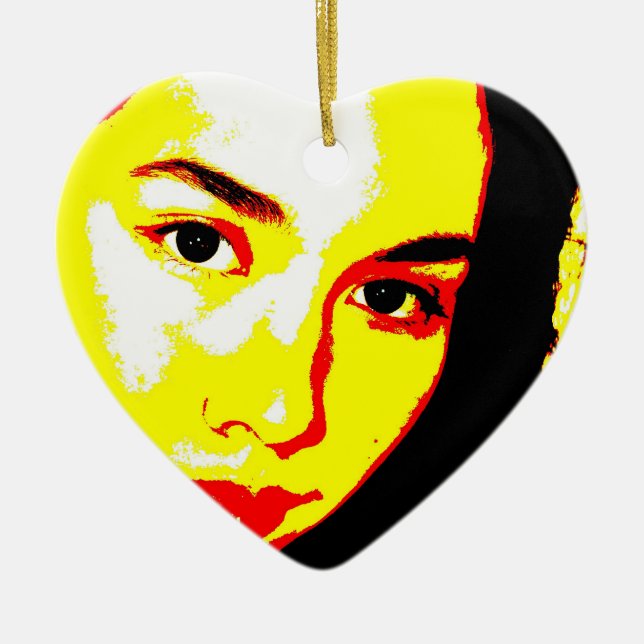 Manic Kin 5 Ceramic Tree Decoration (Front)