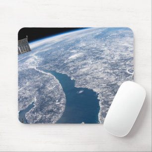Manicouagan Crater And The St. Lawrence River Mouse Mat