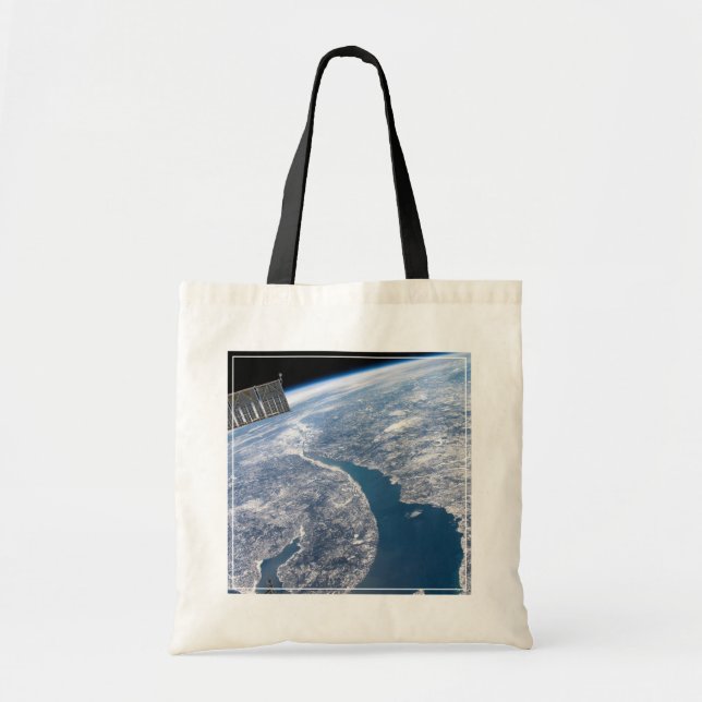 Manicouagan Crater And The St. Lawrence River Tote Bag (Front)