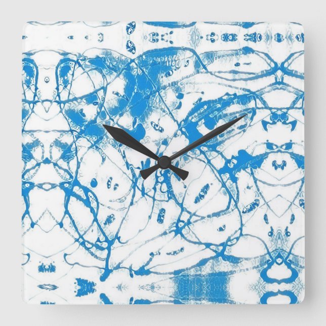 Manicure 7 square wall clock (Front)