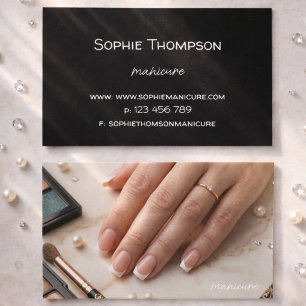Manicure artist business card