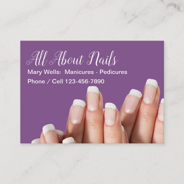 Manicure Beauty Business Card (Front)