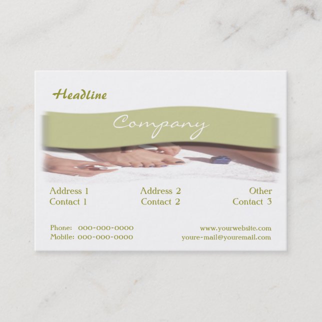 Manicure Business Card (Front)