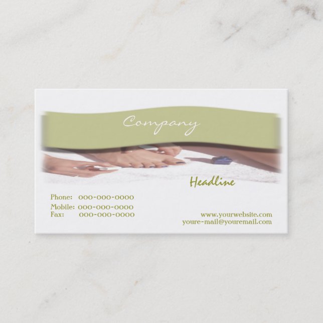 Manicure Business Card (Front)