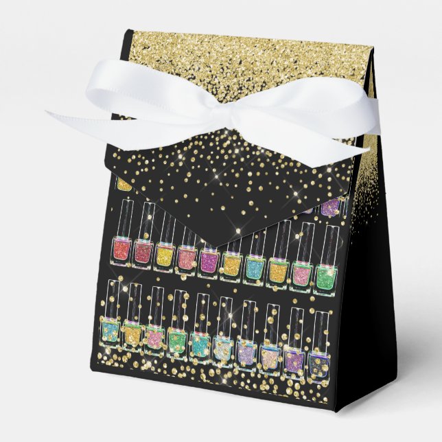 Manicure Nail Art - See Back Favour Box (Front Side)