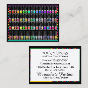 Manicure Salon - Nail Technician - Nail Art Business Card