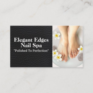 Manicured Feet Polished Nails Salon Business Card