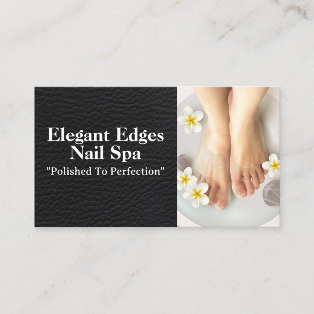 Manicured Feet | Polished Nails Salon Business Card (Front)