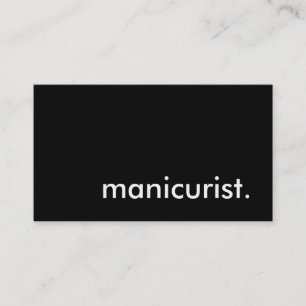 manicurist. business card