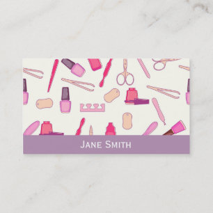 Manicurist, Nail Artist, Nail Technician freelance Business Card
